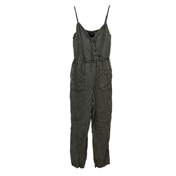 Abercrombie & Fitch Green Adjustable Straps Sleeveless Jumpsuit Women's Size XS - Picture 1 of 9